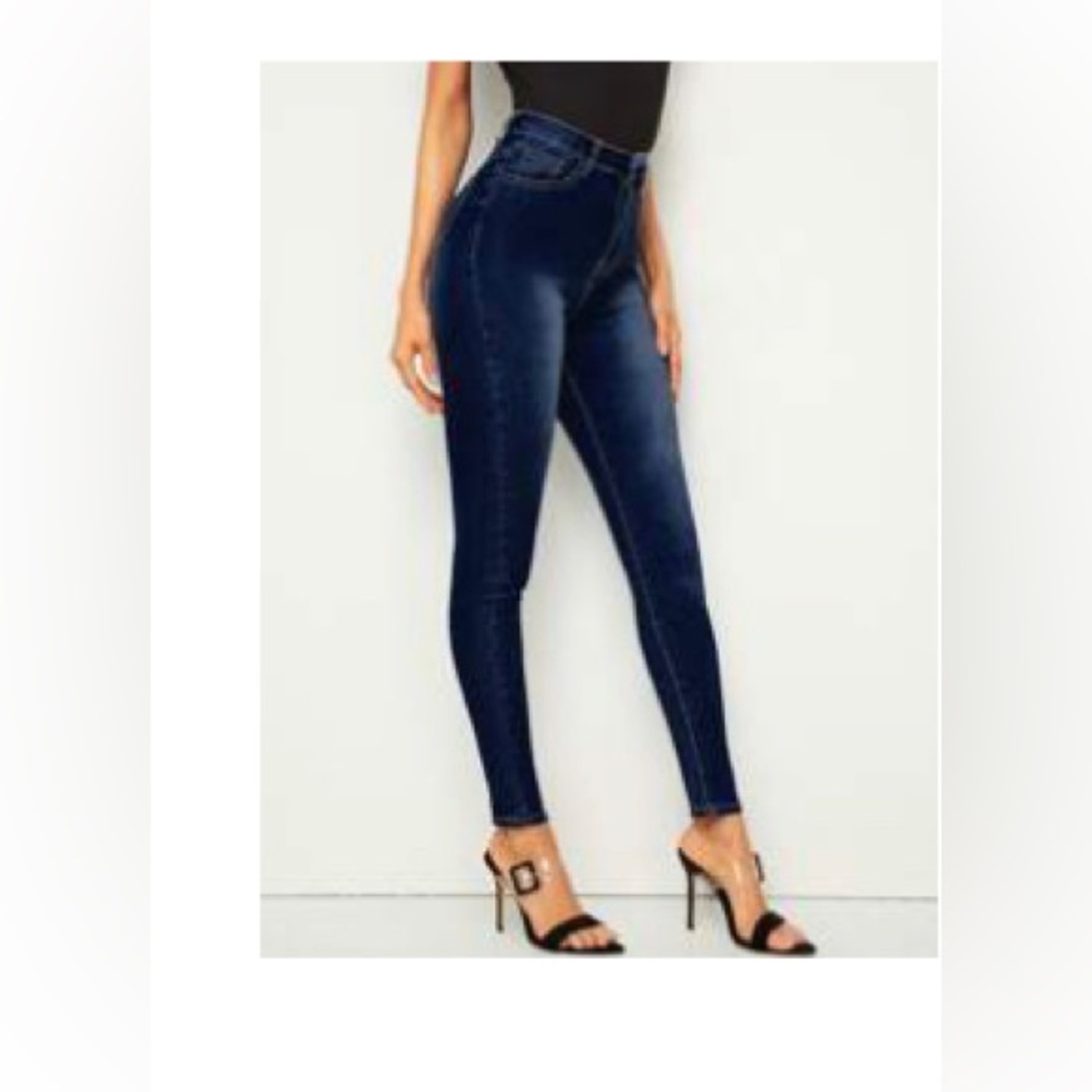 High Waisted Dark Wash Jeans